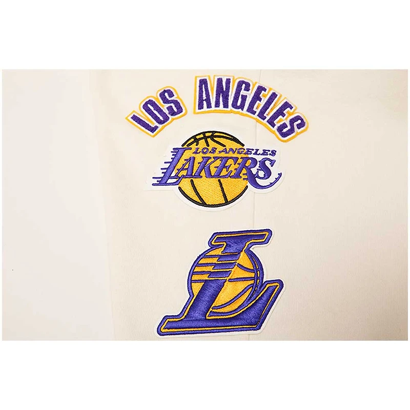 Men's Pro Standard Cream Los Angeles Lakers Retro Classic Fleece Sweatpants
