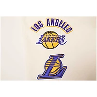 Men's Pro Standard Cream Los Angeles Lakers Retro Classic Fleece Sweatpants