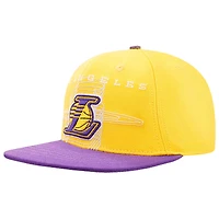 Casquette Snapback Pro Standard Or/Violet Los Angeles Lakers Logo Morph pour hommes