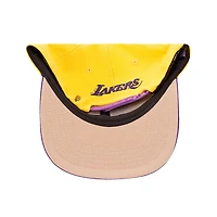 Casquette Snapback Pro Standard Or/Violet Los Angeles Lakers Logo Morph pour hommes