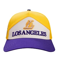 Casquette réglable Pro Standard pour hommes, or/violet, Los Angeles Lakers Pinch Chevron