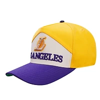 Casquette réglable Pro Standard pour hommes, or/violet, Los Angeles Lakers Pinch Chevron