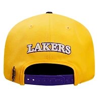 Casquette réglable Pro Standard pour hommes, or/violet, Los Angeles Lakers Pinch Chevron