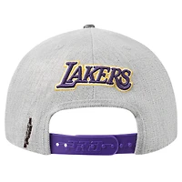 Casquette Snapback bicolore Pro Standard pour hommes, gris/violet, Los Angeles Lakers Classic Logo
