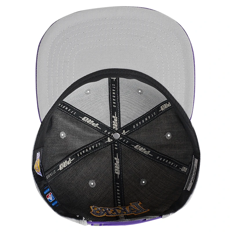 Casquette Snapback bicolore Pro Standard pour hommes, gris/violet, Los Angeles Lakers Classic Logo