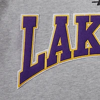 Sweat-shirt Pro Standard pour hommes, gris chiné, écusson des Los Angeles Lakers, emblème