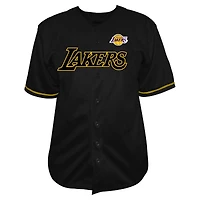 Maillot boutonné Big & Tall avec nom et numéro des Los Angeles Lakers de LeBron James pour homme