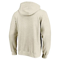 Men's Profile LeBron James Cream Los Angeles Lakers Big & Tall Player Double Face Tri-Blend Pullover Hoodie