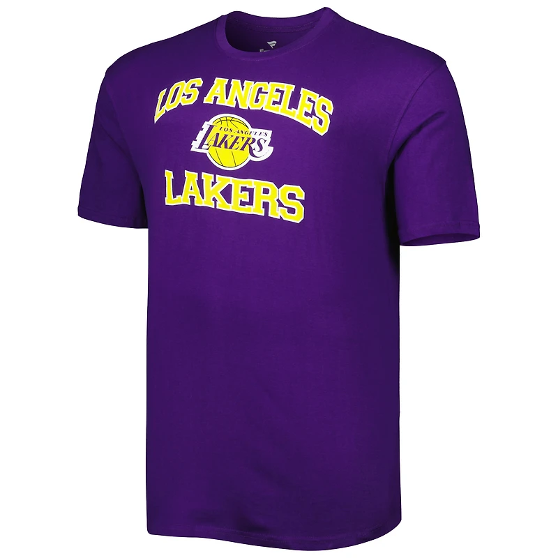Men's Purple Los Angeles Lakers Big & Tall Heart Soul T-Shirt
