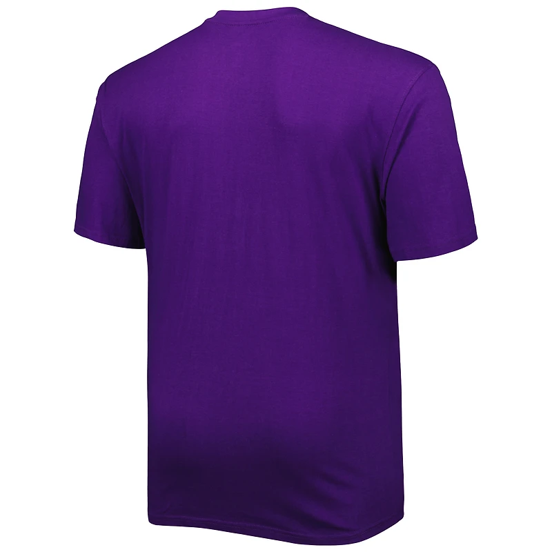 T-shirt pour homme violet Los Angeles Lakers Big & Tall Heart Soul
