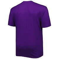 T-shirt pour homme violet Los Angeles Lakers Big & Tall Heart Soul