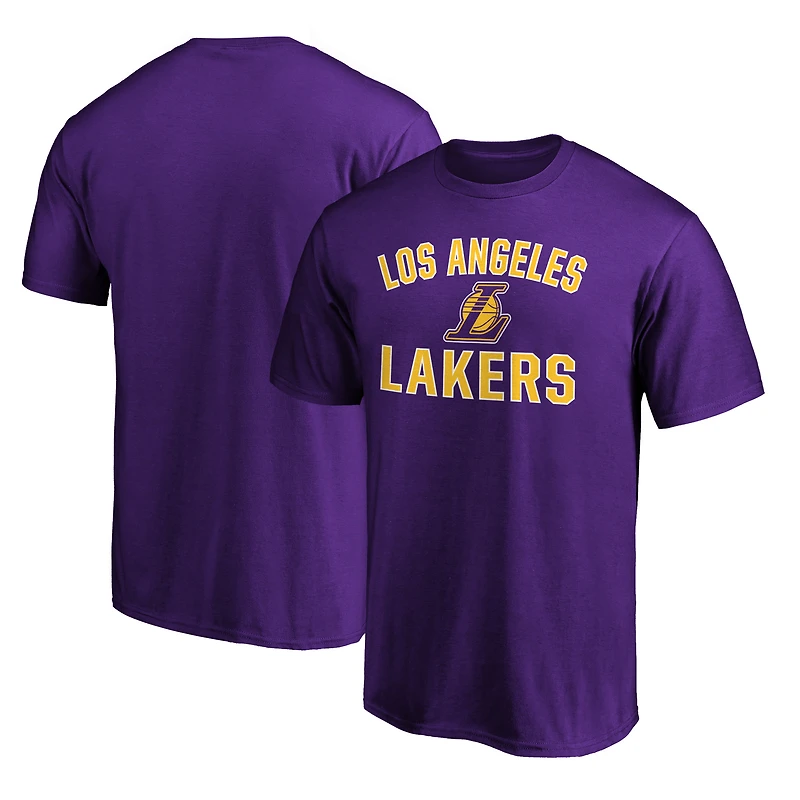 T-shirt violet pour homme avec arche de la victoire des Los Angeles Lakers