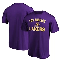 T-shirt violet pour homme avec arche de la victoire des Los Angeles Lakers