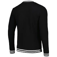 Men's Stadium Essentials Black Los Angeles Lakers Club Level Pullover Sweatshirt