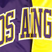 Veste Starter Violet/Or Los Angeles Lakers Fast Break Satin Full-Snap pour homme