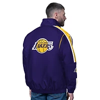 Men's Starter  Purple Los Angeles Lakers Freestyle Lightweight Full-Zip Jacket