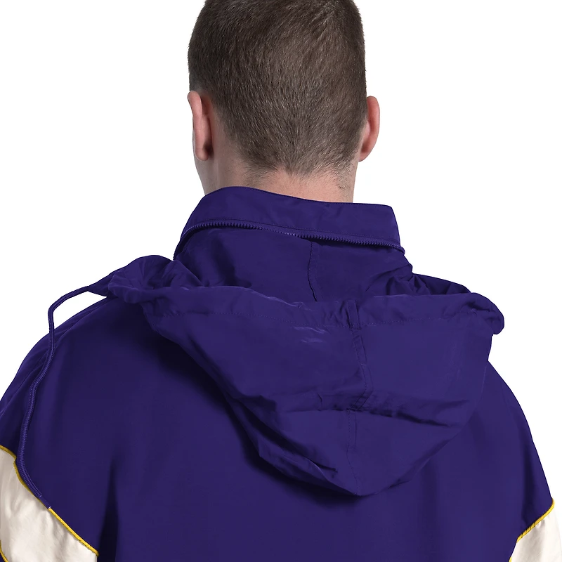 Men's Starter Purple Los Angeles Lakers The Gust Full-Zip Hooded Jacket