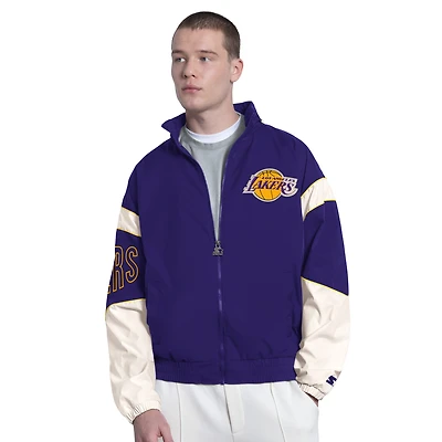 Veste à capuche zippée Starter violette Los Angeles Lakers The Gust pour homme
