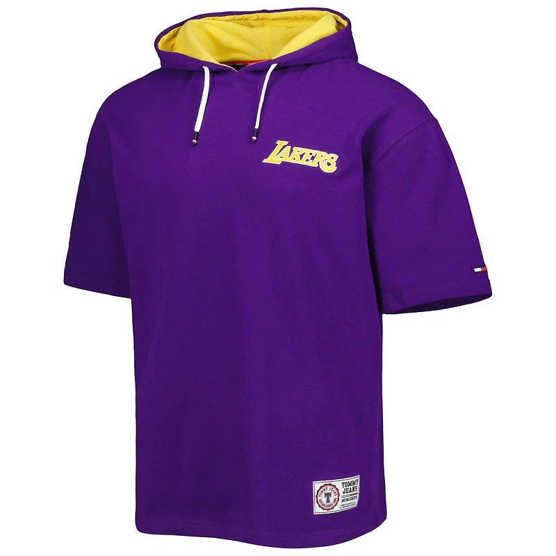 Men's Tommy Jeans Purple/White Los Angeles Lakers Matthew 2 1 T-Shirt & Hoodie Combo Set