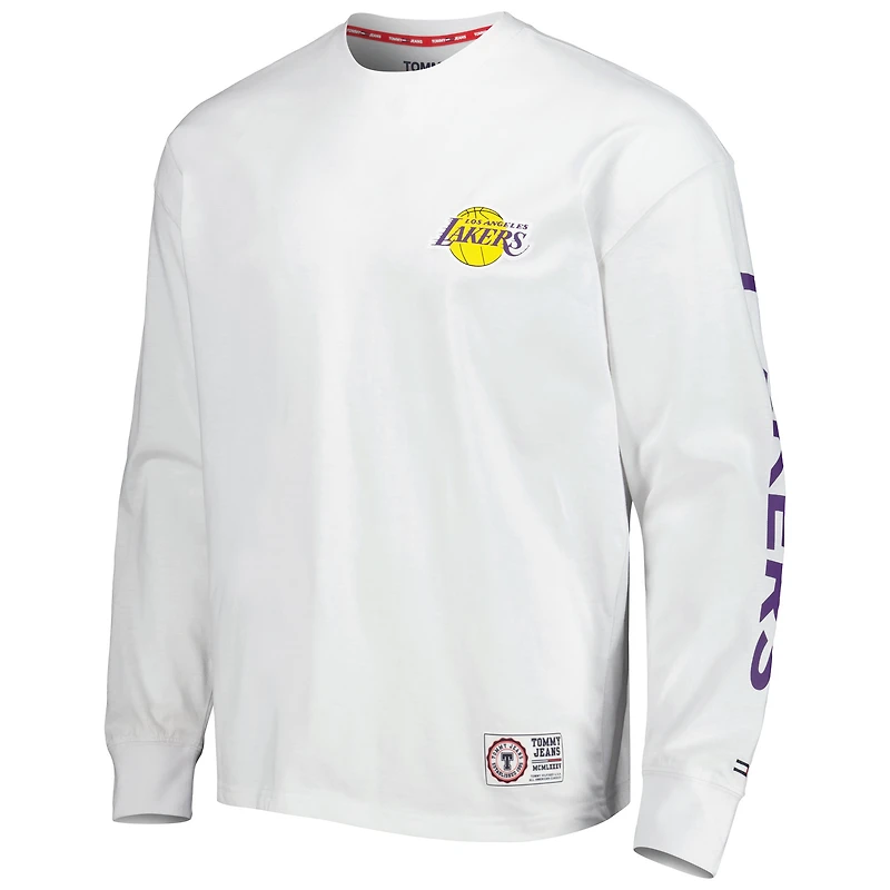 Men's Tommy Jeans Purple/White Los Angeles Lakers Matthew 2 1 T-Shirt & Hoodie Combo Set