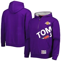 Sweat à capuche demi-zip Bernard Los Angeles Lakers Tommy Jeans pour homme violet