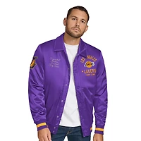 Veste universitaire à boutons-pression complète avec appliqués en point de chaînette Jacob des Los Angeles Lakers Tommy Jeans pour homme