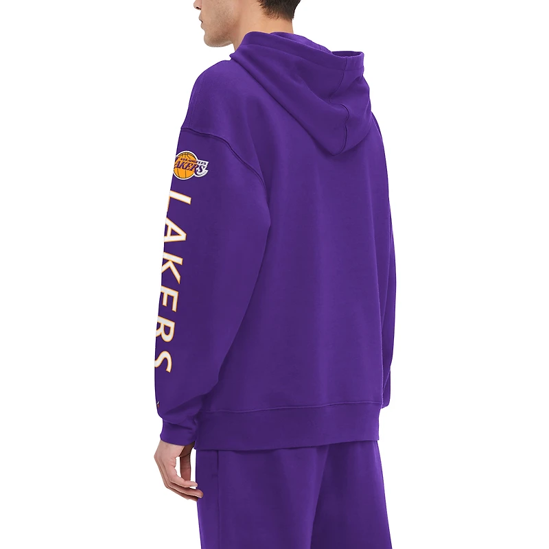 Sweat à capuche violet Tommy Jeans pour hommes des Los Angeles Lakers Kenny Pull