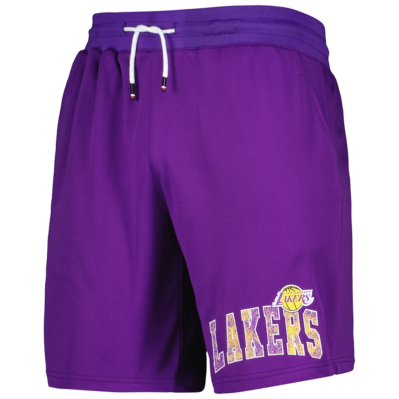 Men's Tommy Jeans Purple Los Angeles Lakers Mike Mesh Basketball Shorts