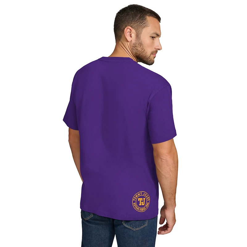 T-shirt Tommy Jeans violet pour homme Los Angeles Lakers Noah Swish