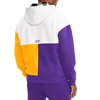Men's Tommy Jeans White Los Angeles Lakers - Andrew Split Color Block Hoodie