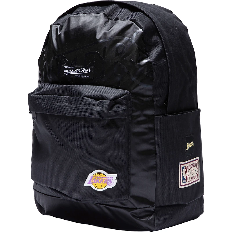 Sac à dos noir Mitchell & Ness de l'équipe des Los Angeles Lakers
