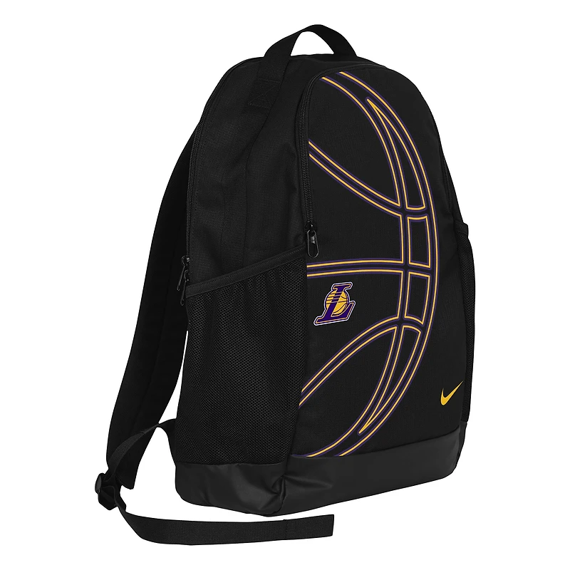 Nike Black Los Angeles Lakers Brasilia 2.0 Backpack