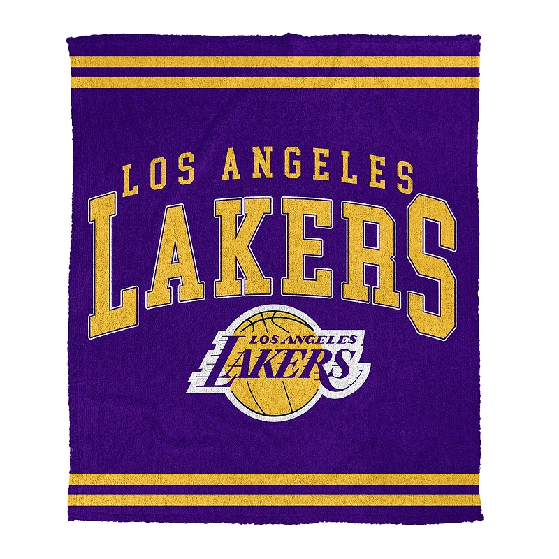 Couverture en tricot peluche douce Pegasus Los Angeles Lakers 60" x 70"