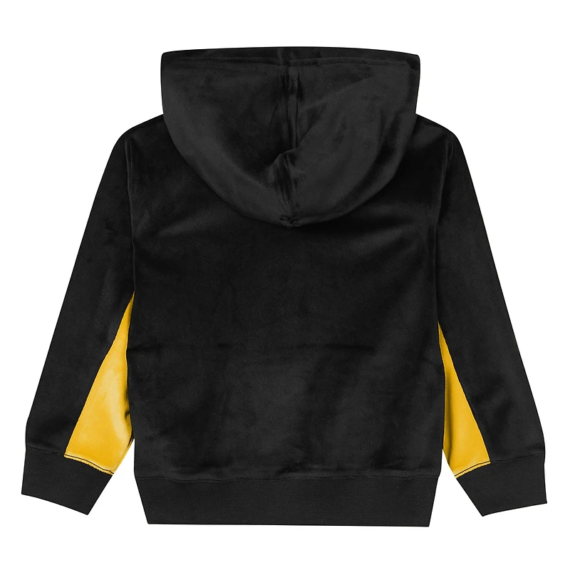 Sweat à capuche en velours noir des Los Angeles Lakers pour enfants d'âge préscolaire Outerstuff