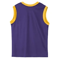 Ensemble débardeur et short en maille violet pour enfants d'âge préscolaire Los Angeles Lakers