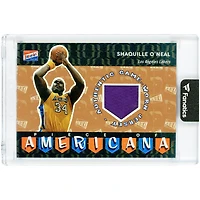 Carte Shaquille O'Neal Los Angeles Lakers 2003-04 Topps Bazooka Piece Of Americana, relique de maillot porté en match #PA-SO #3/25