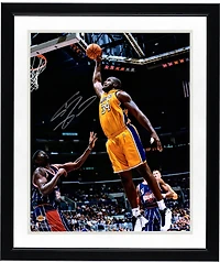 Shaquille O'Neal Los Angeles Lakers Autographed 16" x 20" Dunk vs. Houston Rockets Photograph