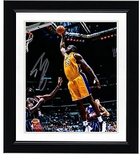 Shaquille O'Neal Los Angeles Lakers Autographed 8" x 10" Dunk vs. Houston Rockets Photograph