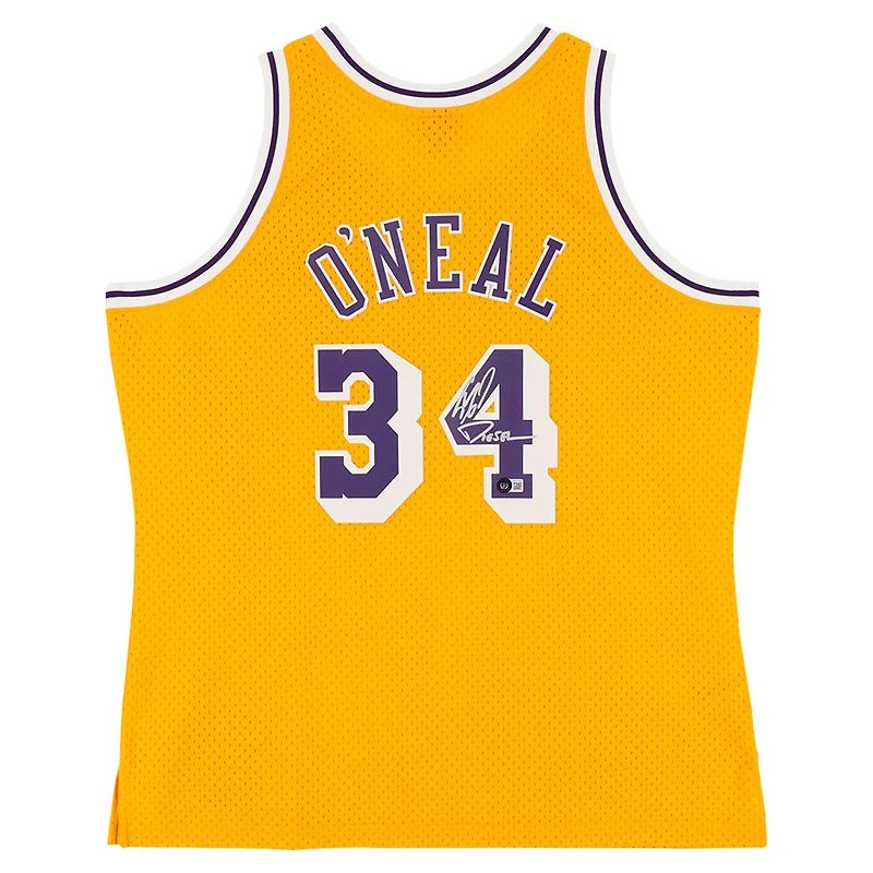 Shaquille O'Neal Los Angeles Lakers Autographed Gold Mitchell & Ness 1996-97 Swingman Jersey with "Diesel" Inscription