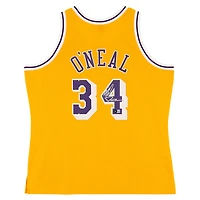 Shaquille O'Neal Los Angeles Lakers Autographed Gold Mitchell & Ness 1996-97 Swingman Jersey with "Diesel" Inscription