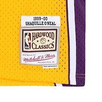 Maillot Swingman classique Harwood 1999-00 signé Mitchell et Ness par Shaquille O'Neal des Los Angeles Lakers