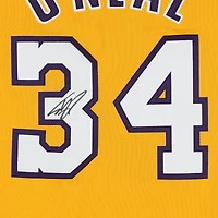 Shaquille O'Neal Los Angeles Lakers Autographed Gold Mitchell & Ness 2001-02 Authentic Jersey
