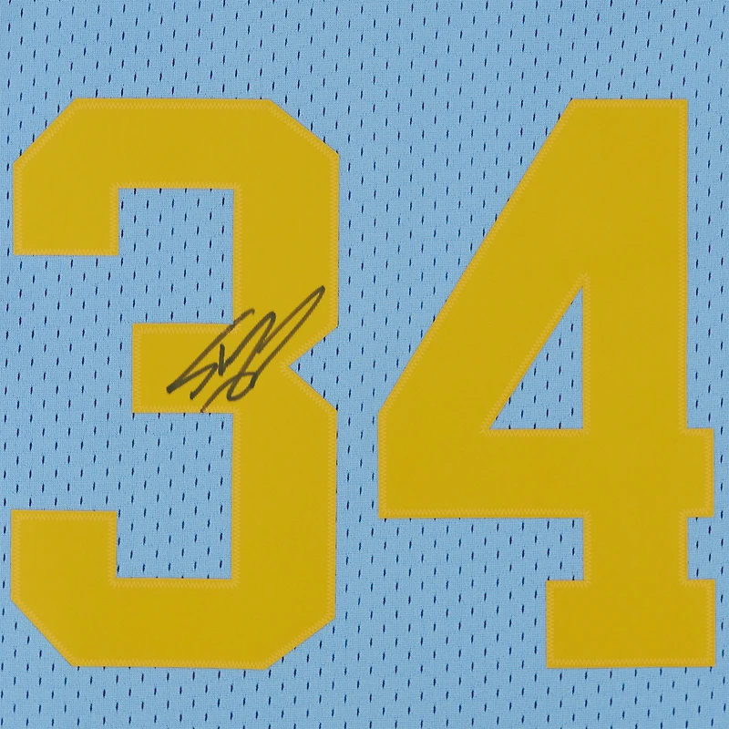 Maillot Swingman autographié par Shaquille O'Neal des Los Angeles Lakers Mitchell & Ness 2001-02