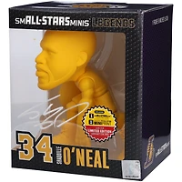 Figurine en vinyle 6" signée Shaquille O'Neal des Los Angeles Lakers, variante Gold Chase, petite star
