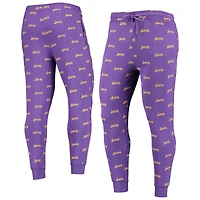 The Wild Collective Pantalon de jogging violet Los Angeles Lakers Allover Logo