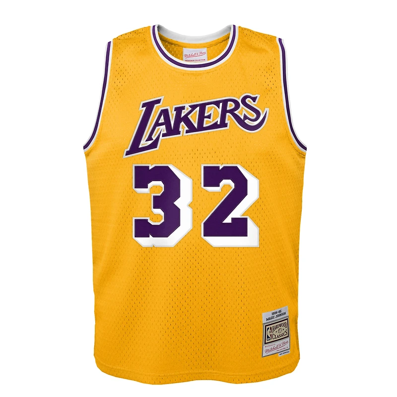 Toddler Magic Johnson Gold Los Angeles Lakers 1984/85 Swingman Jersey
