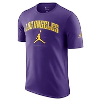 T-shirt unisexe violet Essential Cities des Los Angeles Lakers de la marque Jordan