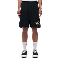 Short d'entraînement ample en maille noire unisexe de la collection Miracle Academy x NBA des Los Angeles Lakers