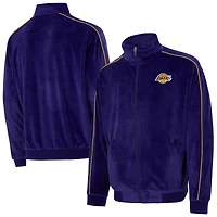 Unisex Concepts Sport  Purple Los Angeles Lakers Archives Velour Full-Zip Jacket