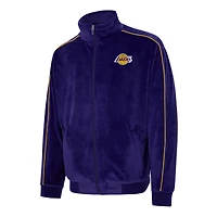 Unisex Concepts Sport  Purple Los Angeles Lakers Archives Velour Full-Zip Jacket